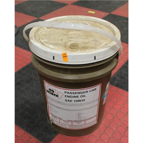 20LITRE PAIL OF 49 NORTH PASSENGER CAR ENGINE OIL SAE 10W30