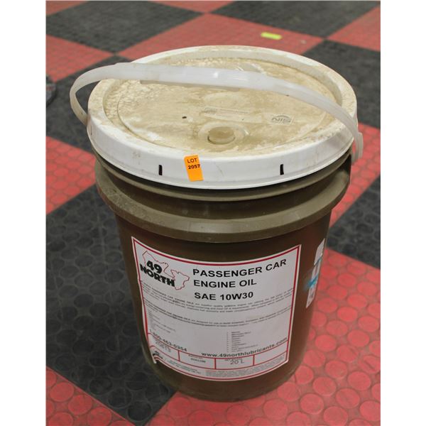 20LITRE PAIL OF 49 NORTH PASSENGER CAR ENGINE OIL SAE 10W30