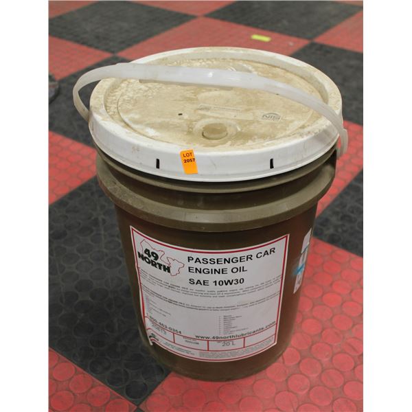20LITRE PAIL OF 49 NORTH PASSENGER CAR ENGINE OIL SAE 10W30