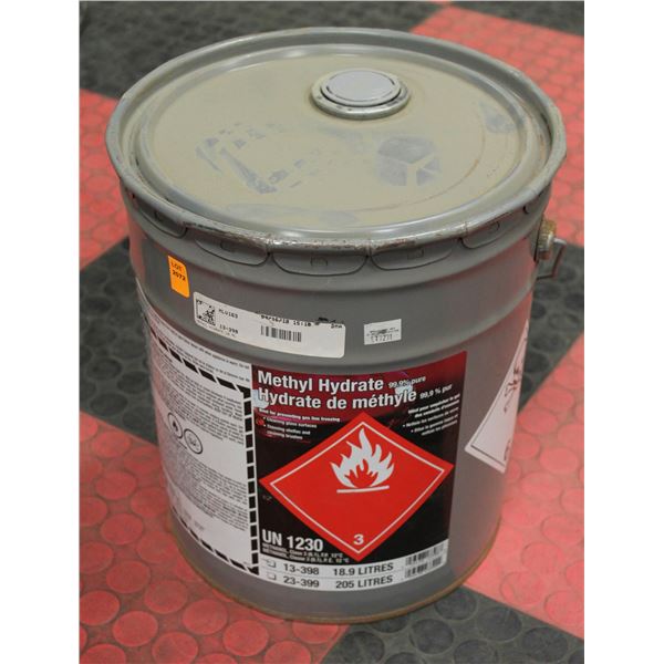 18.9LITRE PAIL OF METHYLHYDRATE