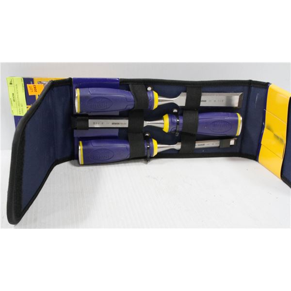 IRWIN 3 PIECE CONSTRUCTION CHISEL SET