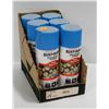 Image 1 : 6 CANS OF RUSTOLIUM TREE MARKING PAINT BLUE