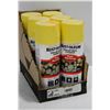 Image 1 : 6 CANS OF RUSTOLIUM TREE MARKING PAINT YELLOW
