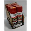 Image 1 : 6 CANS OF RUSTOLIUM TREE MARKING PAINT RED