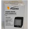 Image 1 : MATRIX CERAMIC HEATER WITH THERMOSTAT