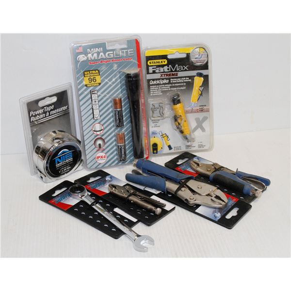 BAG OF ASSORTED NEW TOOLS