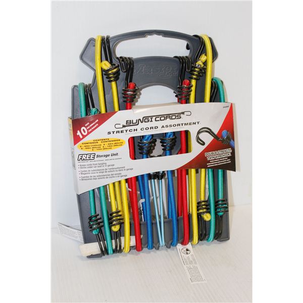 NEW 10 PACK MASTER LOCK BUNGEE CORD ASSORTMENT