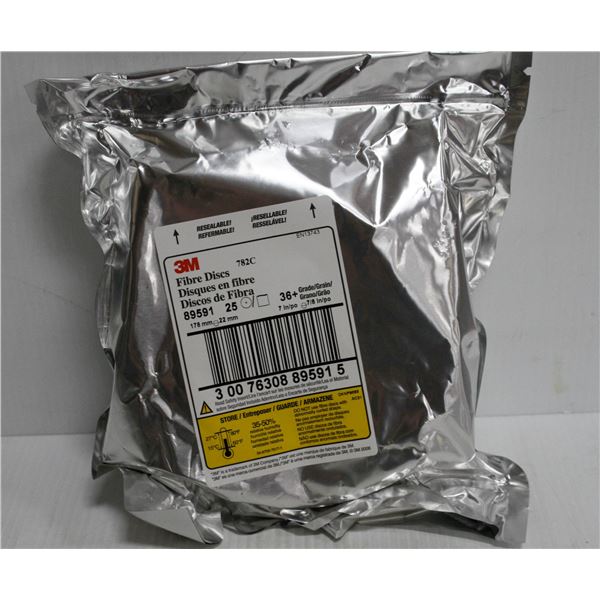 3M FIBER DISC'S #782C 7" X 7/8"