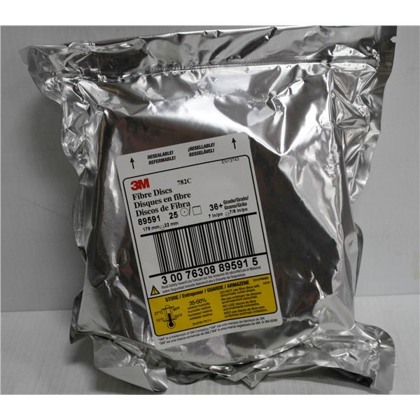 3M FIBER DISC'S #782C 7" X 7/8"