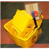 Image 1 : NEW COMMERCIAL ROLLING MOP BUCKET AND RINGER COMBO