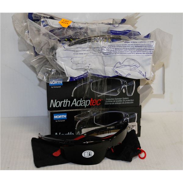 12 ASSORTED PAIRS OF SAFETY GLASSES