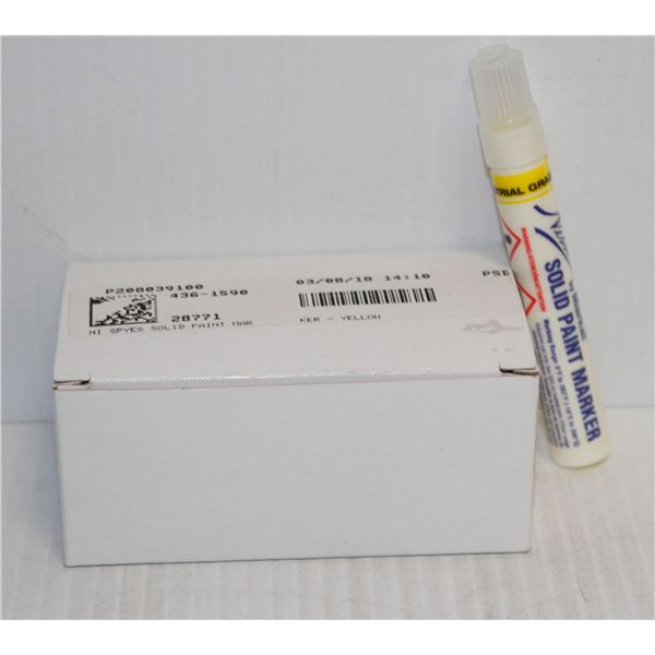 BOX OF 10 SOLID PAINT MARKERS RED