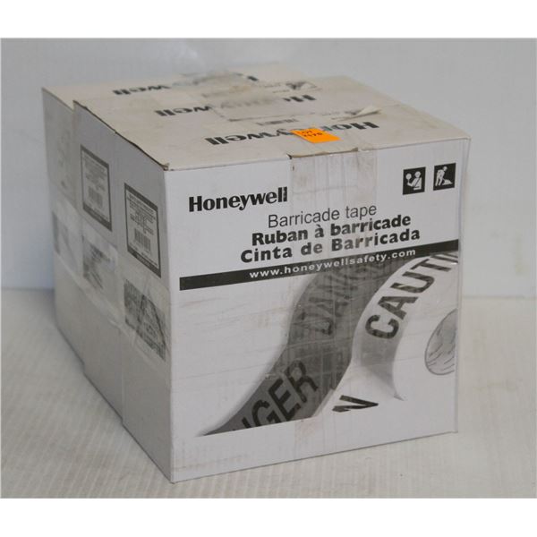 3 NEW ROLLS OF HONEYWELL BARRICADE TAPE