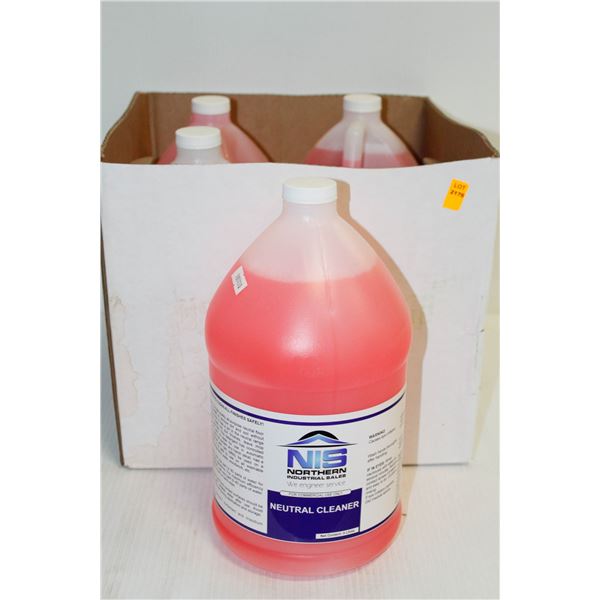 4 JUGS OF NIS NEUTRAL CLEANER 4L PER JUG