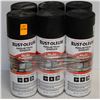 Image 1 : 6 CANS OF RUSTOLEUM MULTI PURPOSE SPRAY PAINT FLAT BLACK