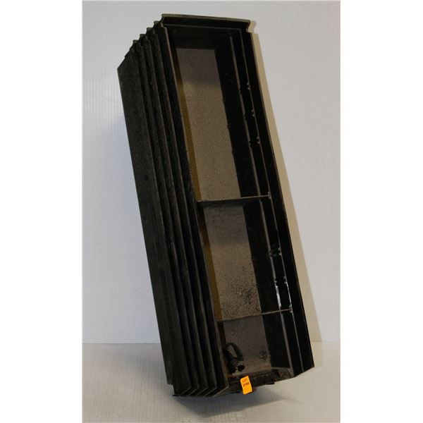 LOT OF 5 PLASTIC PARTS BINS 6" X 18"