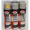 Image 1 : 6 CANS KRYLON INDUSTRIAL RUST PREVANTATIVE ENAMEL GREY