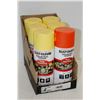 Image 1 : 6 CANS RUSTOLEUM TREE MARKING PAINT 5 YELLOW 1 ORANGE