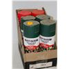 Image 1 : 6 CANS RUSTOLEUM TREE MARKING SPARY PAINT GREEN AND RED