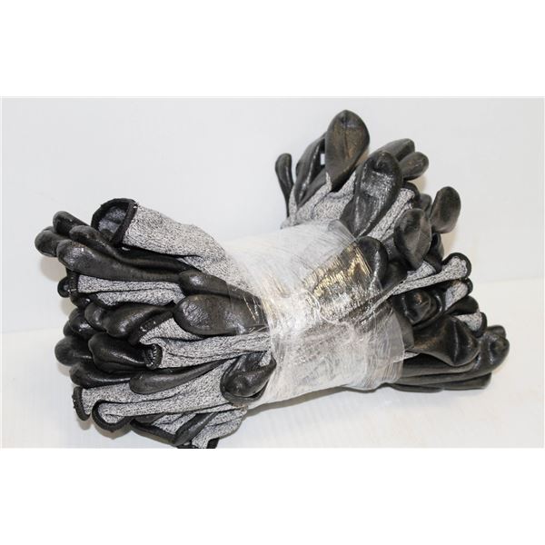 12 PAIRS OF ABRASION AND CUT PROOF GLOVES SIZE 11