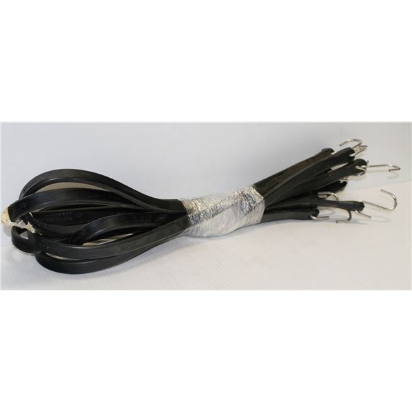 LOT OF 6 RUBBER TIE DOWNS 41"