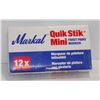 Image 1 : CASE OF 12 MARK ALL QUICK STICK MINI TWIST PAINT MARKERS WHITE