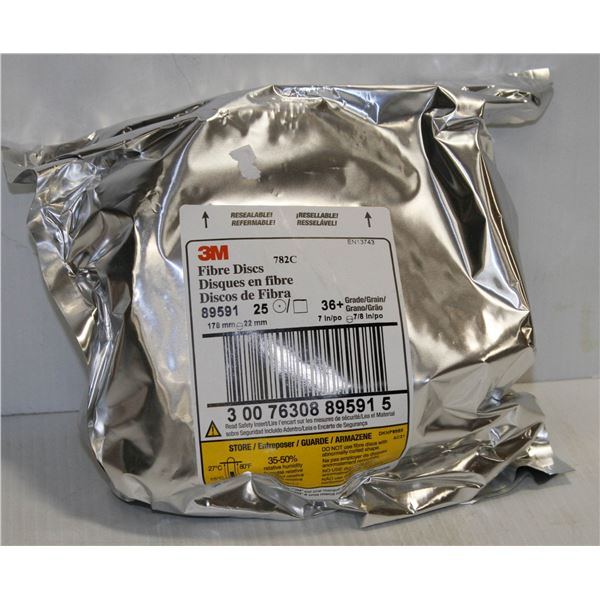 3M FIBER DISC'S #782C 7" X 7/8"