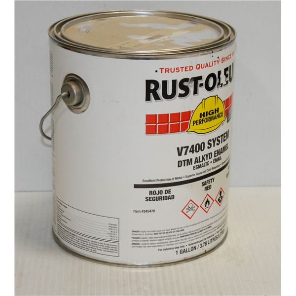 1 GALLON PAIL OF RUSTOLEUM V7400 SYSTEM DTM ALKYD QUICK DRY RED PRIMER