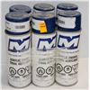 Image 1 : 6 CANS OF NORTHERN METALLIC ACRYLLIC ENAMEL SPARY PAINT BLUE