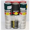 Image 1 : 6 CANS OF RUSTOLEUM ENAMEL SPRAY PAINT ASSORTED COLOURS