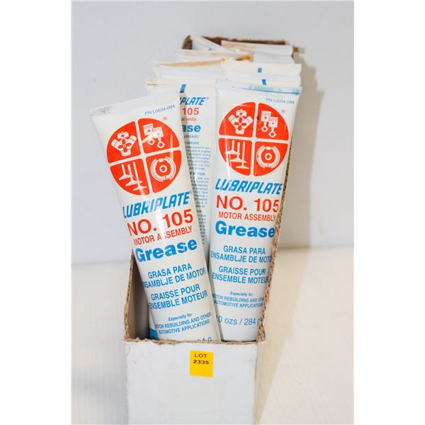 10 TUBES OF LUBRIPLATE NO. 105 MOTOR ASSEMBLY GREASE
