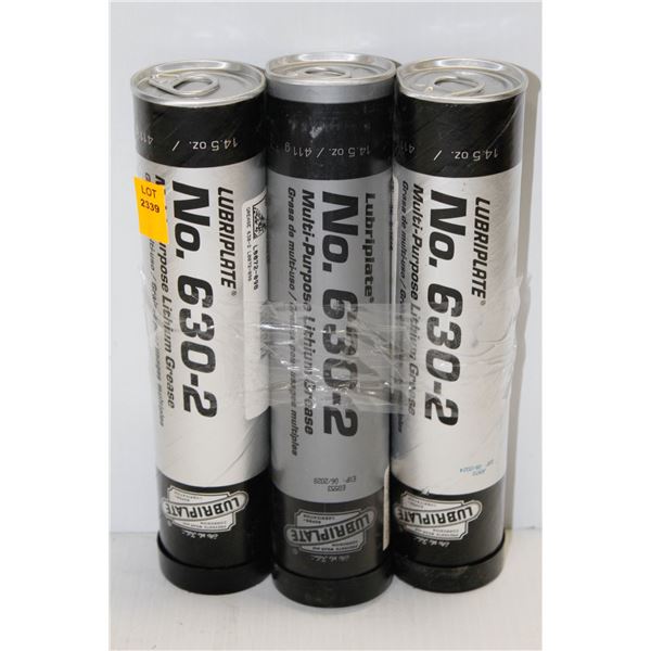 3 TUBES OF LUBRIP[LATE NO.630-2 MULTI PURPOSE LITHIUM GREASE
