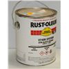 Image 1 : 1 GALLON PAIL OF RUSTOLEUM V7400 SYSTEM DTM ALKYD FLAT BLACK