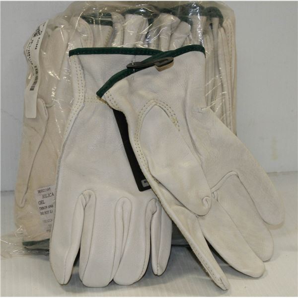 12 PAIRS OF BDG PREMIUM GRAIN GLOVES SIZE 10