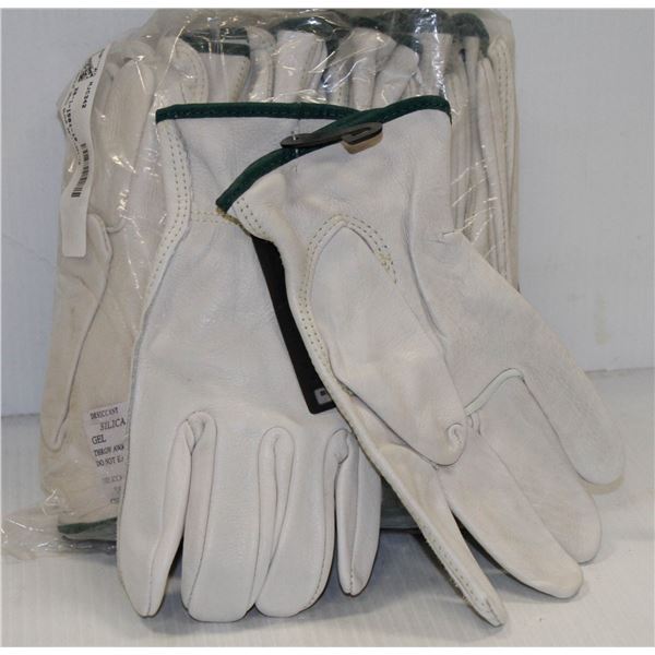 12 PAIRS OF BDG PREMIUM GRAIN GLOVES SIZE 10