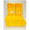 Image 1 : LOT OF 3 NEW KLETON PARTS BINS YELLOW