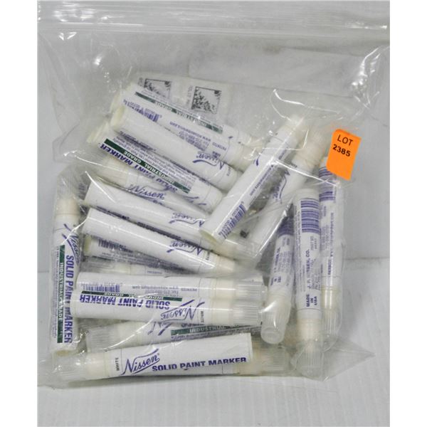 BAG OF NISSEN INDUSTRIAL GRADE PAINT MARKERS