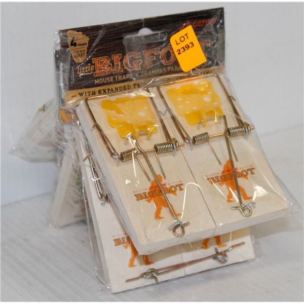 LOT OF 16 LITTLE BIG FOOT MOUSE TRAPS