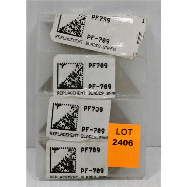 4 PACKS OF SNAP ON REPLACEMENT BLADES #PF709