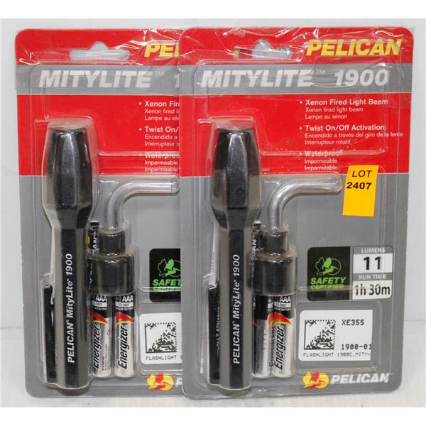 LOT OF 2 PELICAN MITYLITE 1900