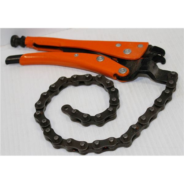 NEW 10" GRIP ON 181-10 LOCKING CHAIN CLAMP
