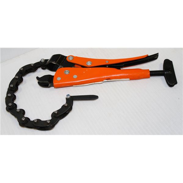 NEW 10" GRIP ON 182-10 LOCKING PLIER CHAIN PIPE CUTTER