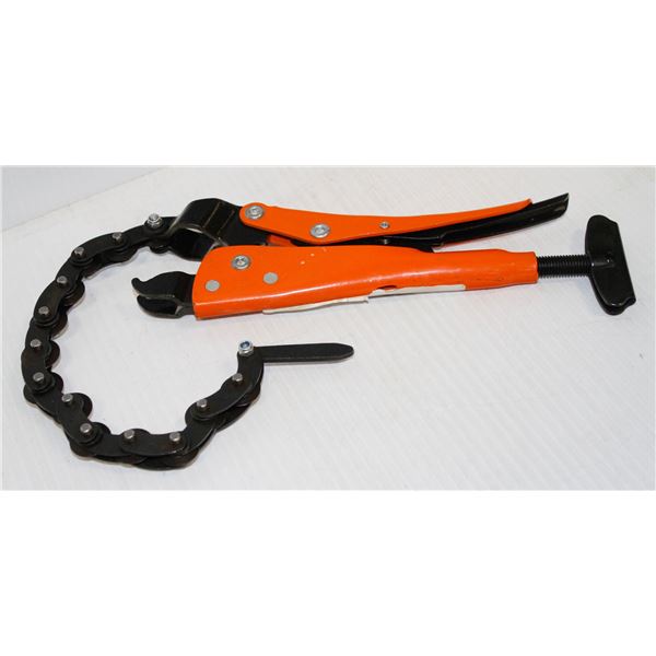 NEW 10" GRIP ON 182-10 LOCKING PLIER CHAIN PIPE CUTTER