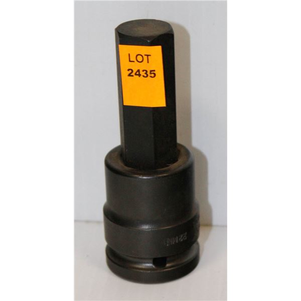22MM GRAY TOOLS #PB2622M HEX SOCKET WITH 3/4" DRIVE