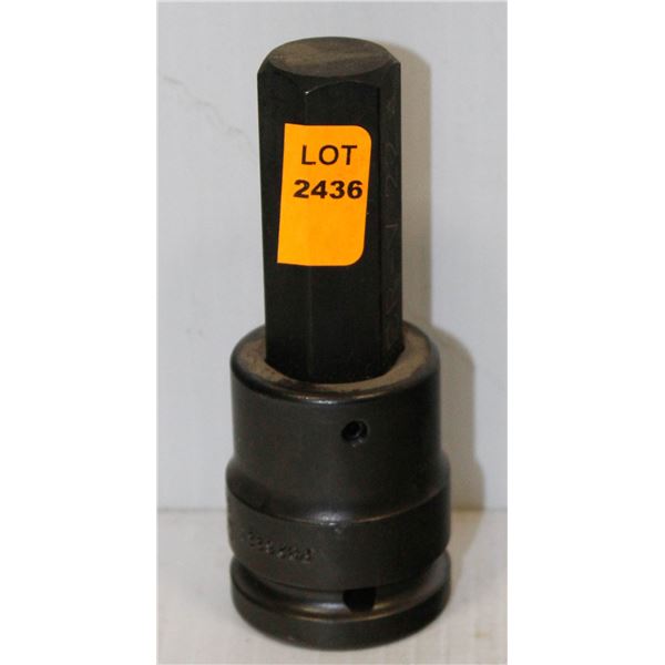 22MM GRAY TOOLS #PB2622M HEX SOCKET WITH 3/4" DRIVE