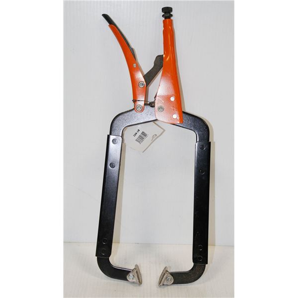 NEW 18" GRIP ON C CLAMP LOCKING PLIER
