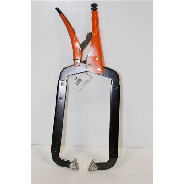 NEW 18" GRIP ON C CLAMP LOCKING PLIER
