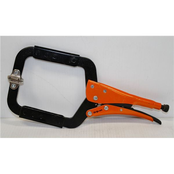 NEW 14" GRIP ON C CLAMP LOCKING PLIER