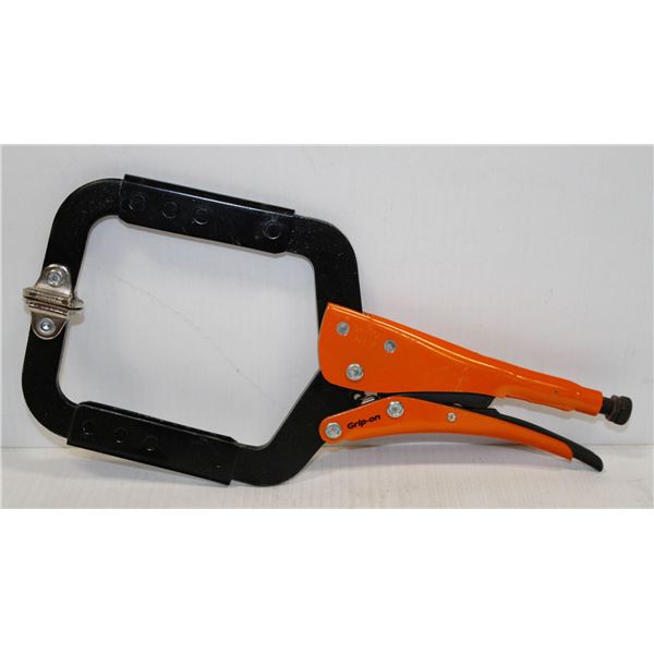 NEW 14" GRIP ON C CLAMP LOCKING PLIER