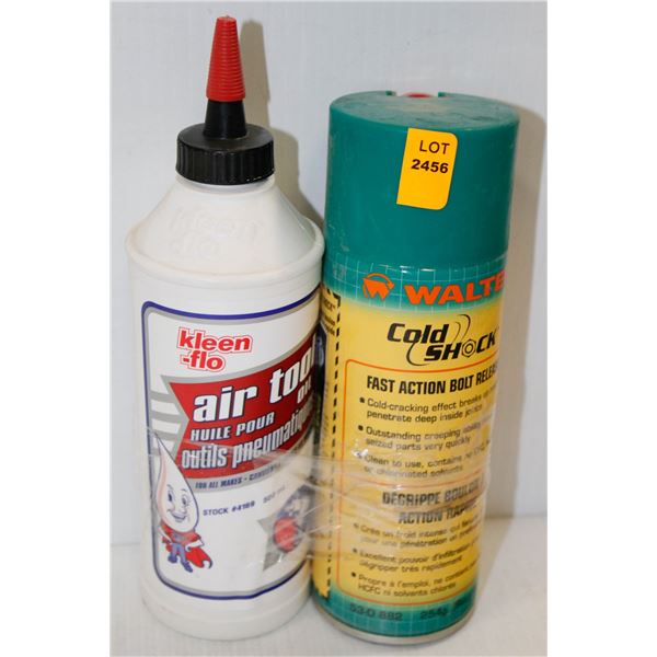 KLEENFLOW AIR TOOL OIL AND WALTER COLD SHOCK FAST ACTION BOLT RELEASER